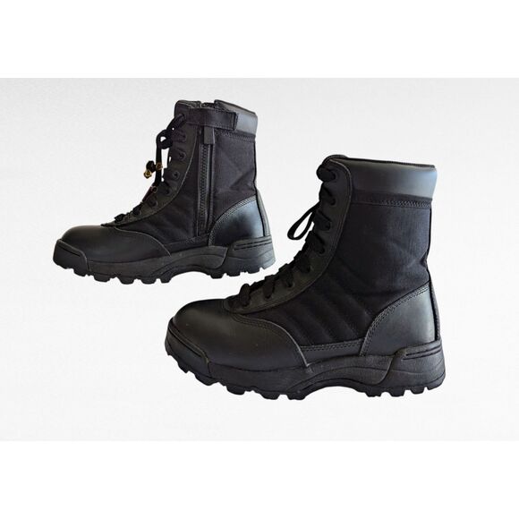 Original SWAT 9” Classic Side Zip Tactical Lace-up/zip Boots  Sz 6 - Picture 2 of 11